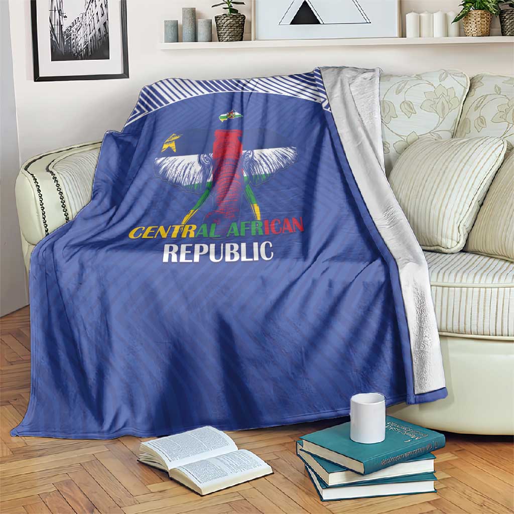 Afro Central African Republic Football Blanket Go Champions - African Pride