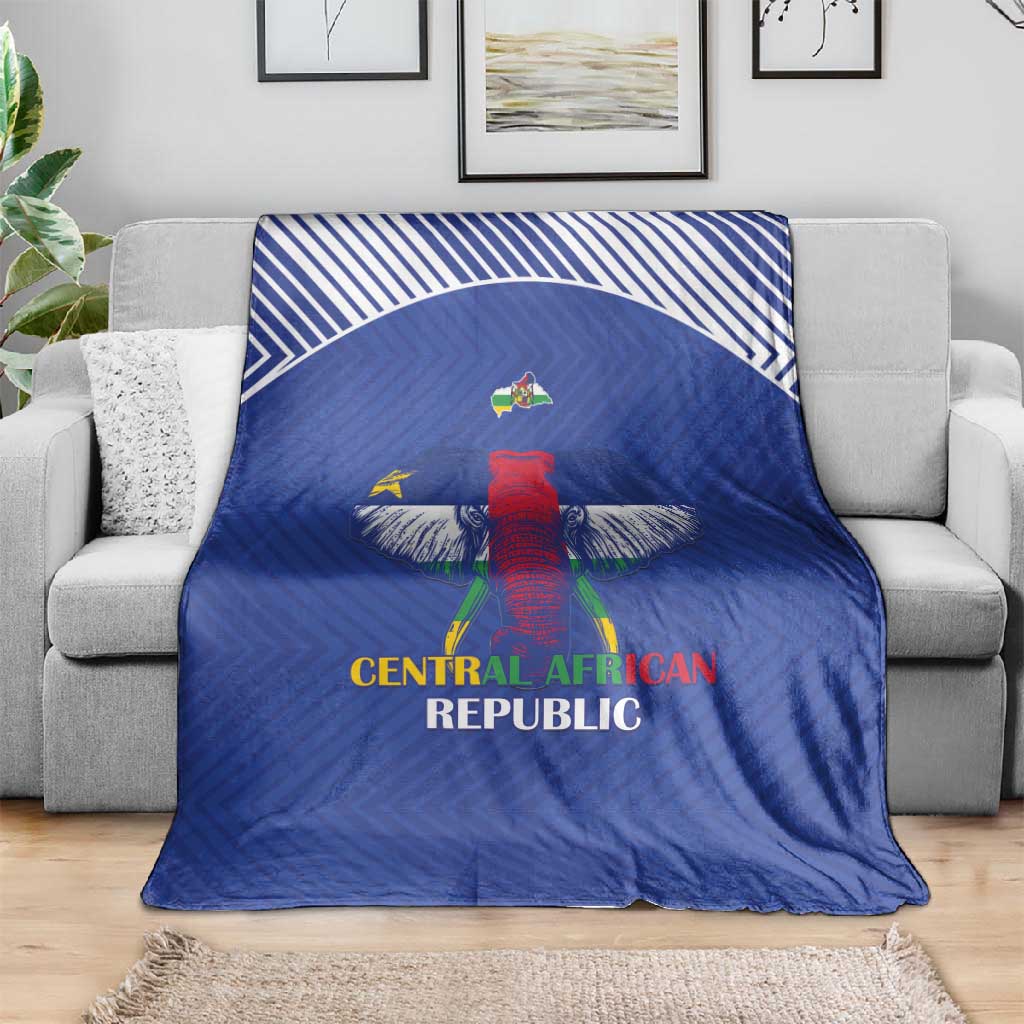 Afro Central African Republic Football Blanket Go Champions - African Pride