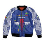Afro Central African Republic Football Custom Bomber Jacket Go Champions - African Pride