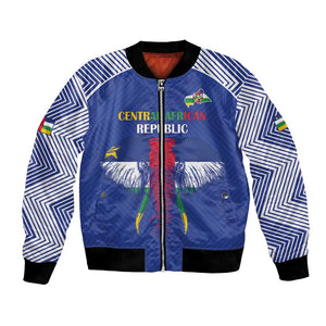 Afro Central African Republic Football Custom Bomber Jacket Go Champions - African Pride