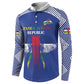 Custom Central African Republic Football Button Sweatshirt Go Champions