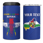 Afro Central African Republic Football Custom 4 in 1 Can Cooler Tumbler Go Champions - African Pride