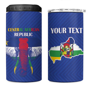 Afro Central African Republic Football Custom 4 in 1 Can Cooler Tumbler Go Champions - African Pride