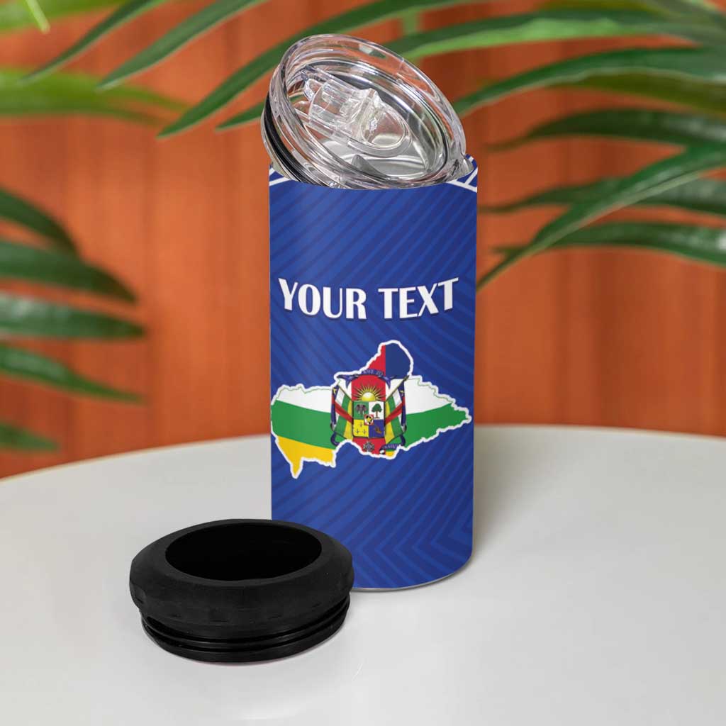 Afro Central African Republic Football Custom 4 in 1 Can Cooler Tumbler Go Champions - African Pride