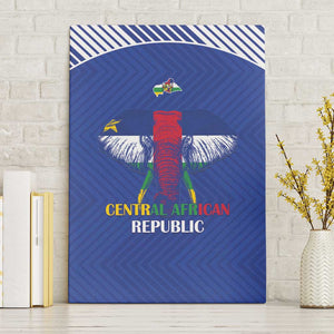 Afro Central African Republic Football Canvas Wall Art Go Champions - African Pride