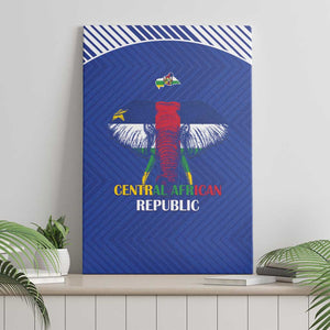 Afro Central African Republic Football Canvas Wall Art Go Champions - African Pride