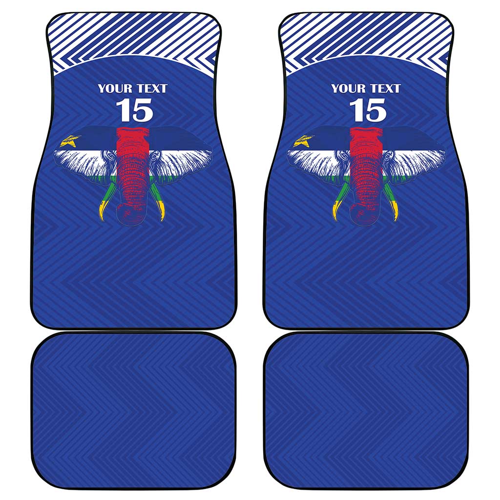 Afro Central African Republic Football Custom Car Mats Go Champions - African Pride