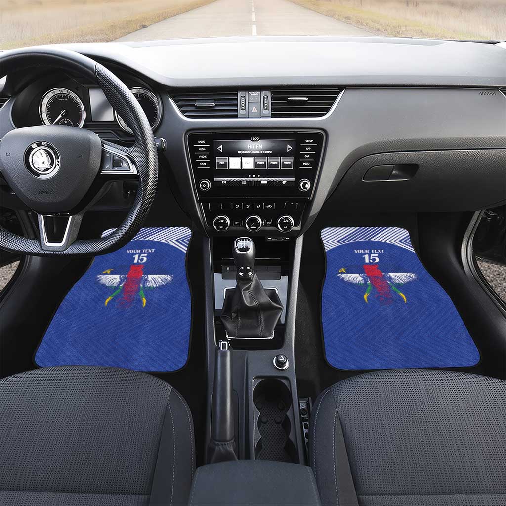 Afro Central African Republic Football Custom Car Mats Go Champions - African Pride