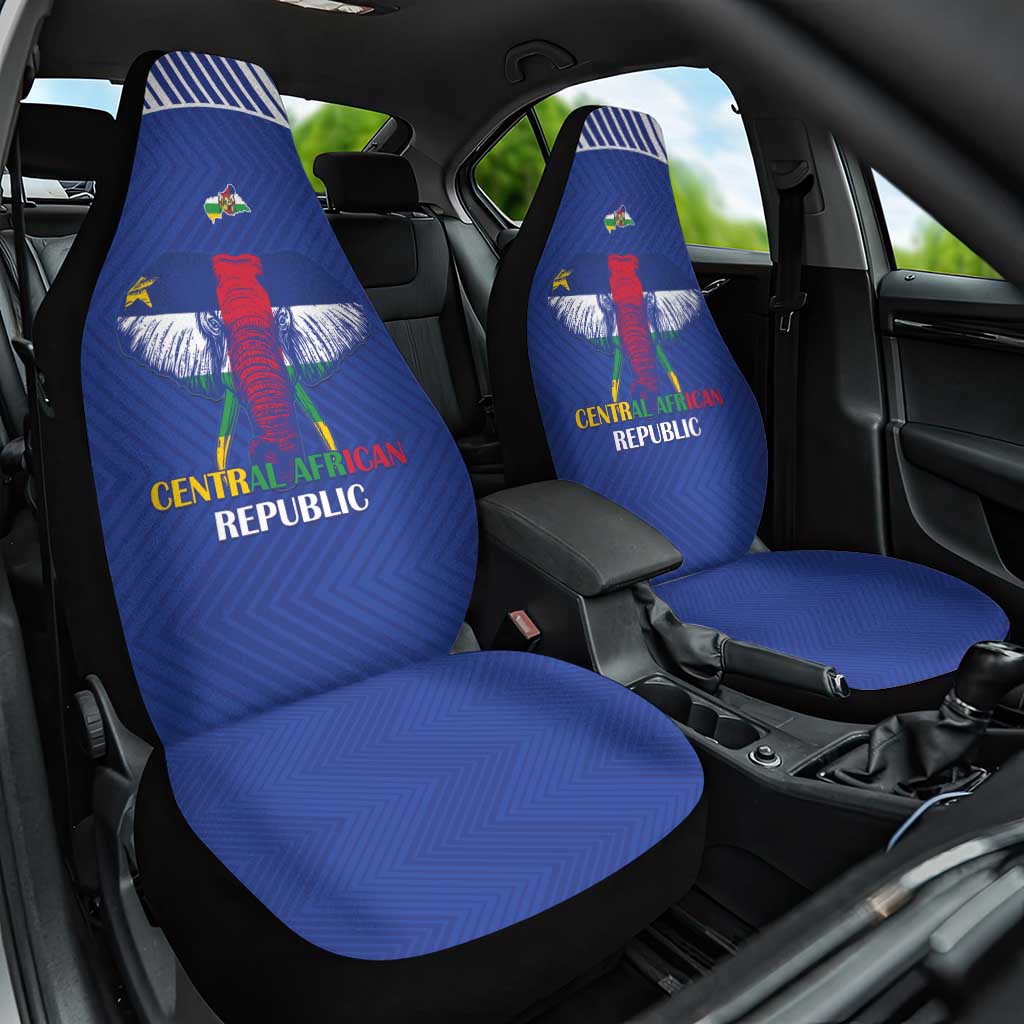Afro Central African Republic Football Car Seat Cover Go Champions - African Pride