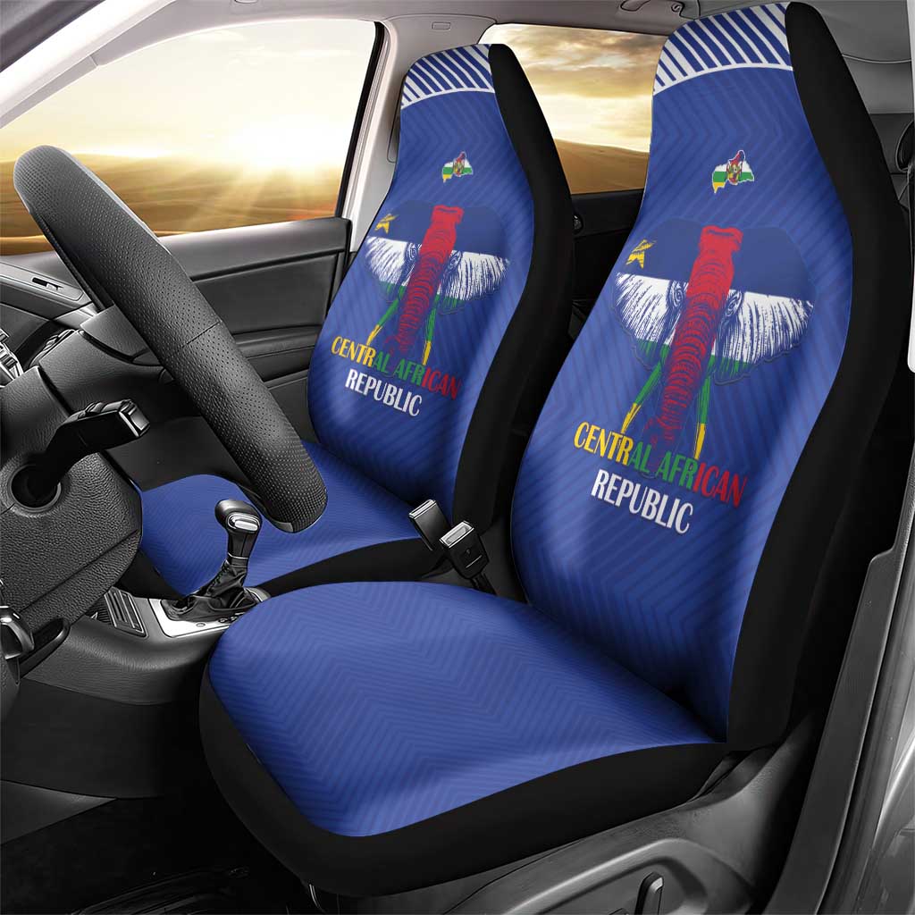 Afro Central African Republic Football Car Seat Cover Go Champions - African Pride