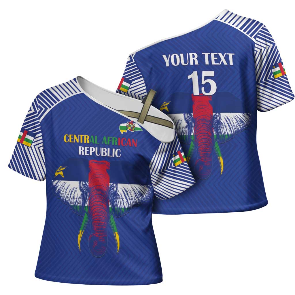 Custom Central African Republic Football Cross Shoulder Shirt Go Champions