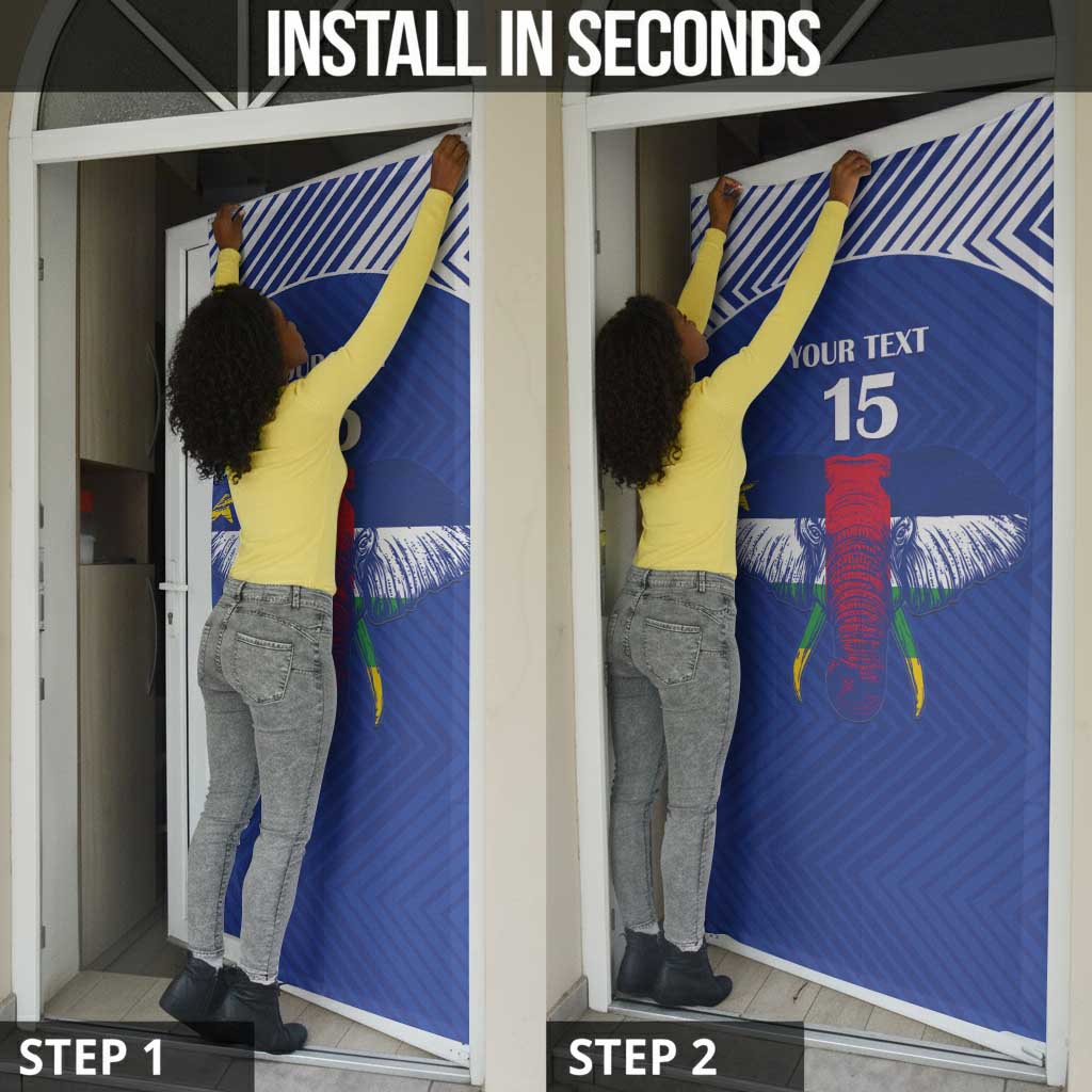 Custom Central African Republic Football Door Cover Go Champions