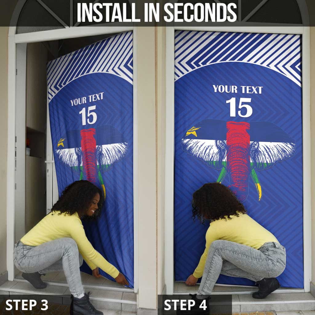 Custom Central African Republic Football Door Cover Go Champions