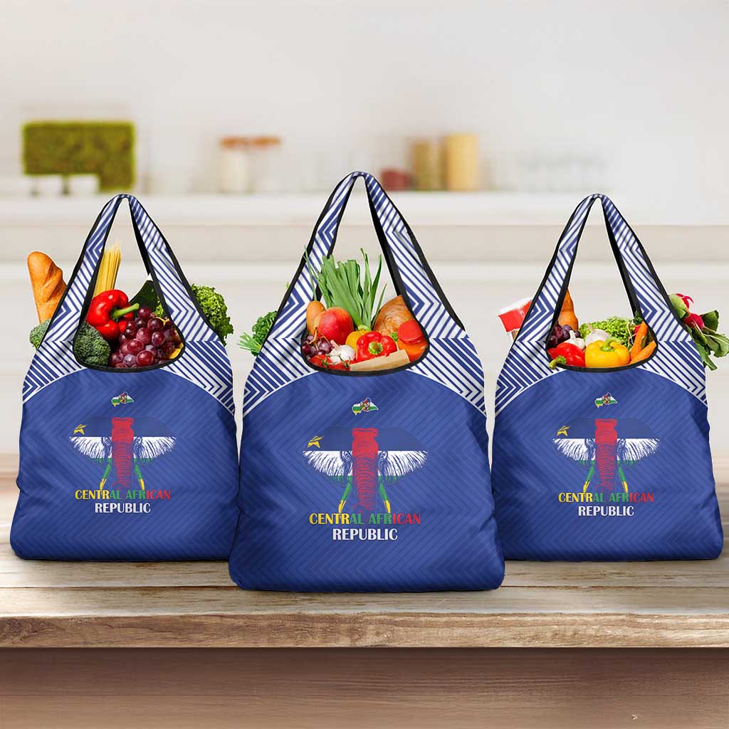 Afro Central African Republic Football Grocery Bag Go Champions - African Pride