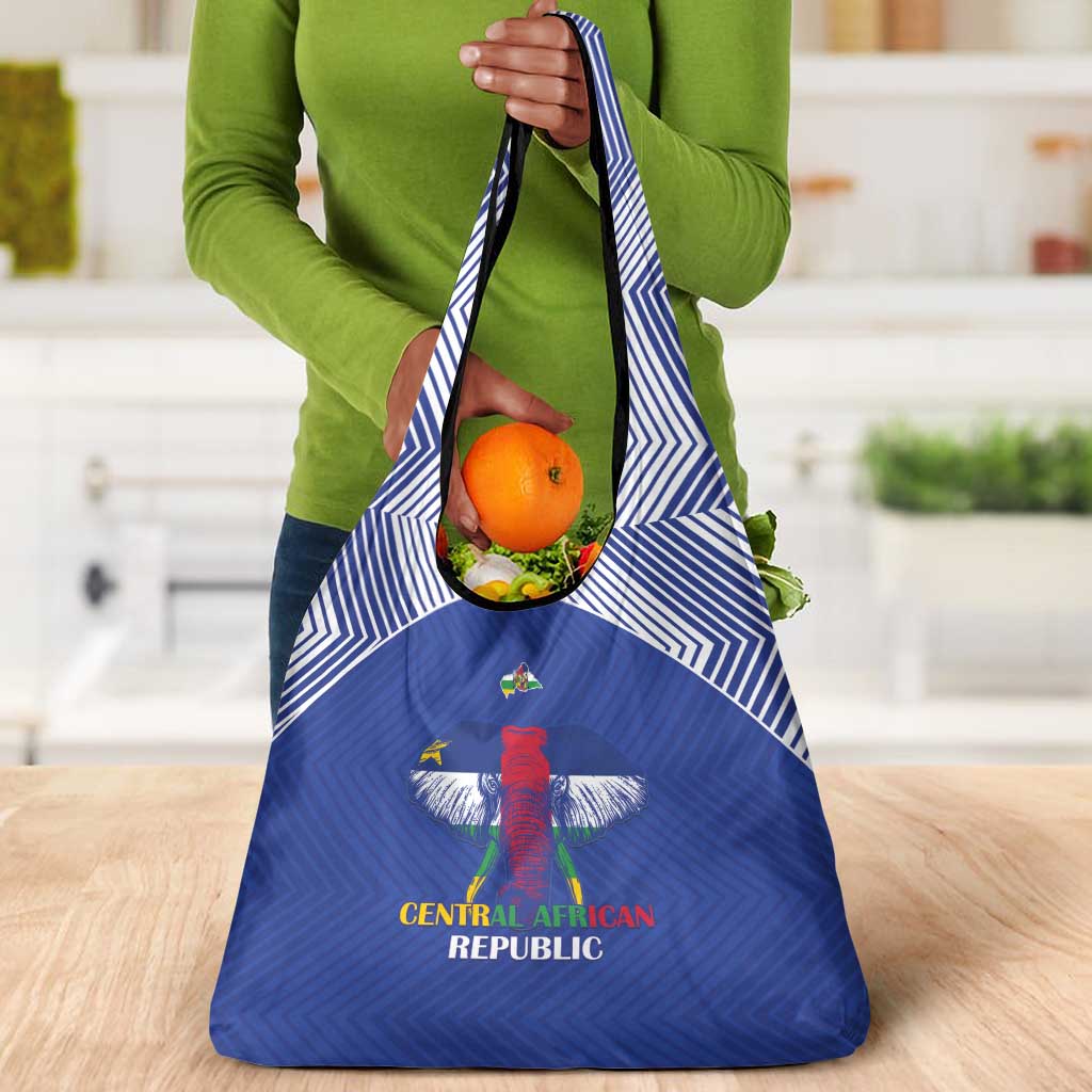 Afro Central African Republic Football Grocery Bag Go Champions - African Pride