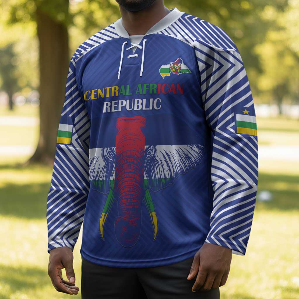 Custom Central African Republic Football Hockey Jersey Go Champions