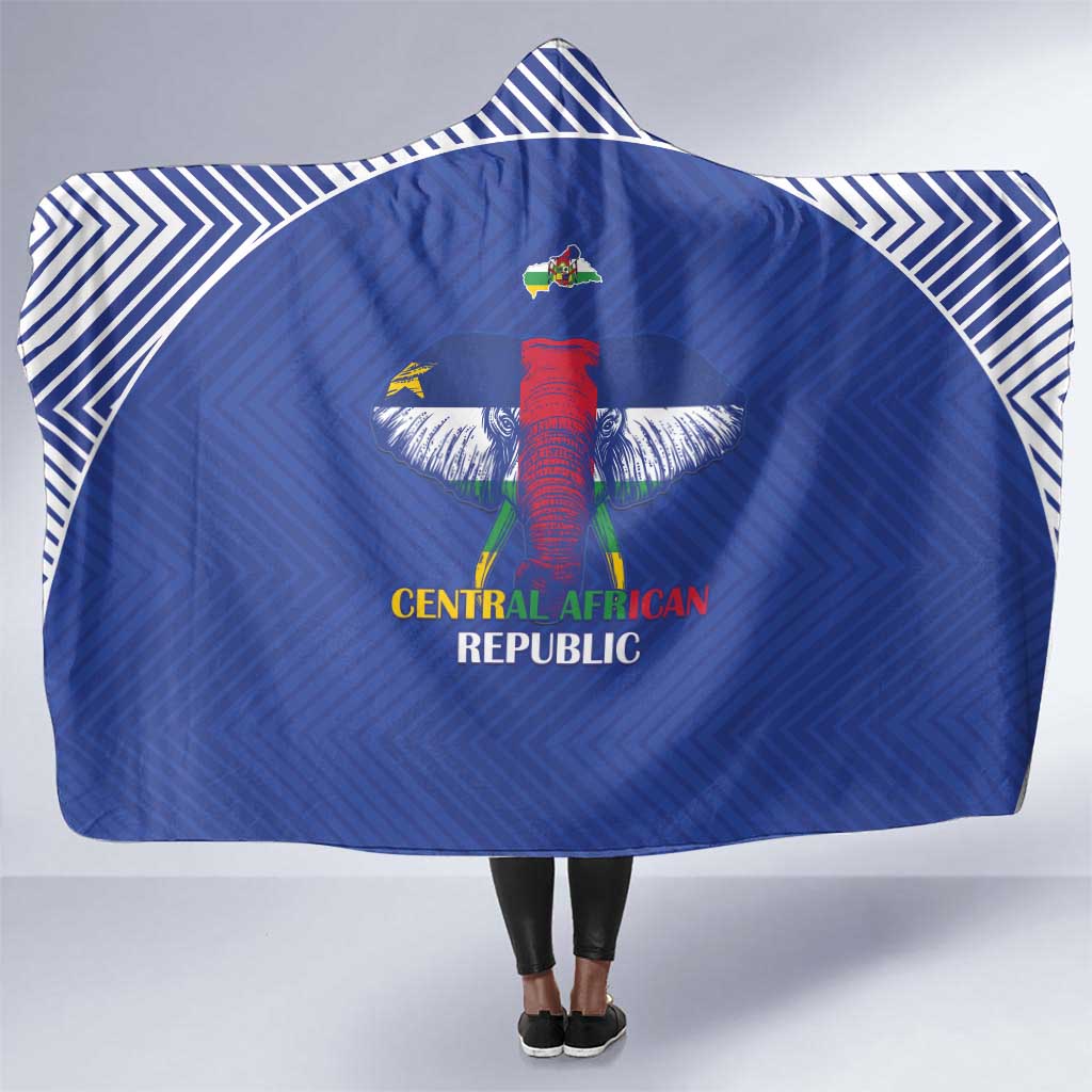 Afro Central African Republic Football Hooded Blanket Go Champions - African Pride