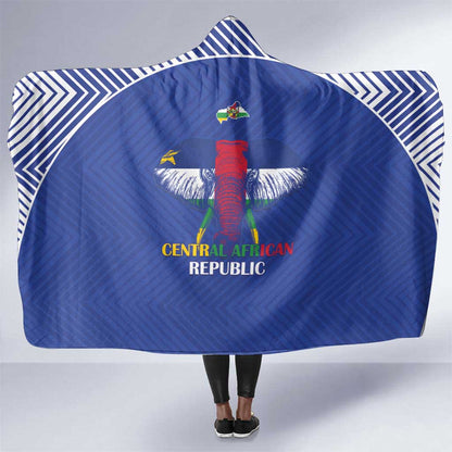 Afro Central African Republic Football Hooded Blanket Go Champions - African Pride