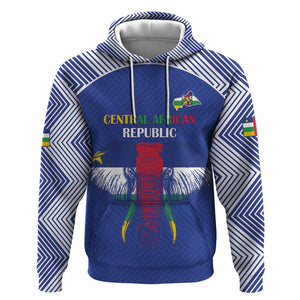Afro Central African Republic Football Custom Hoodie Go Champions - African Pride