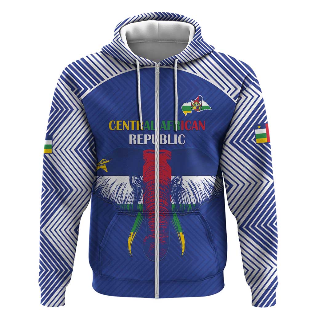 Afro Central African Republic Football Custom Hoodie Go Champions - African Pride