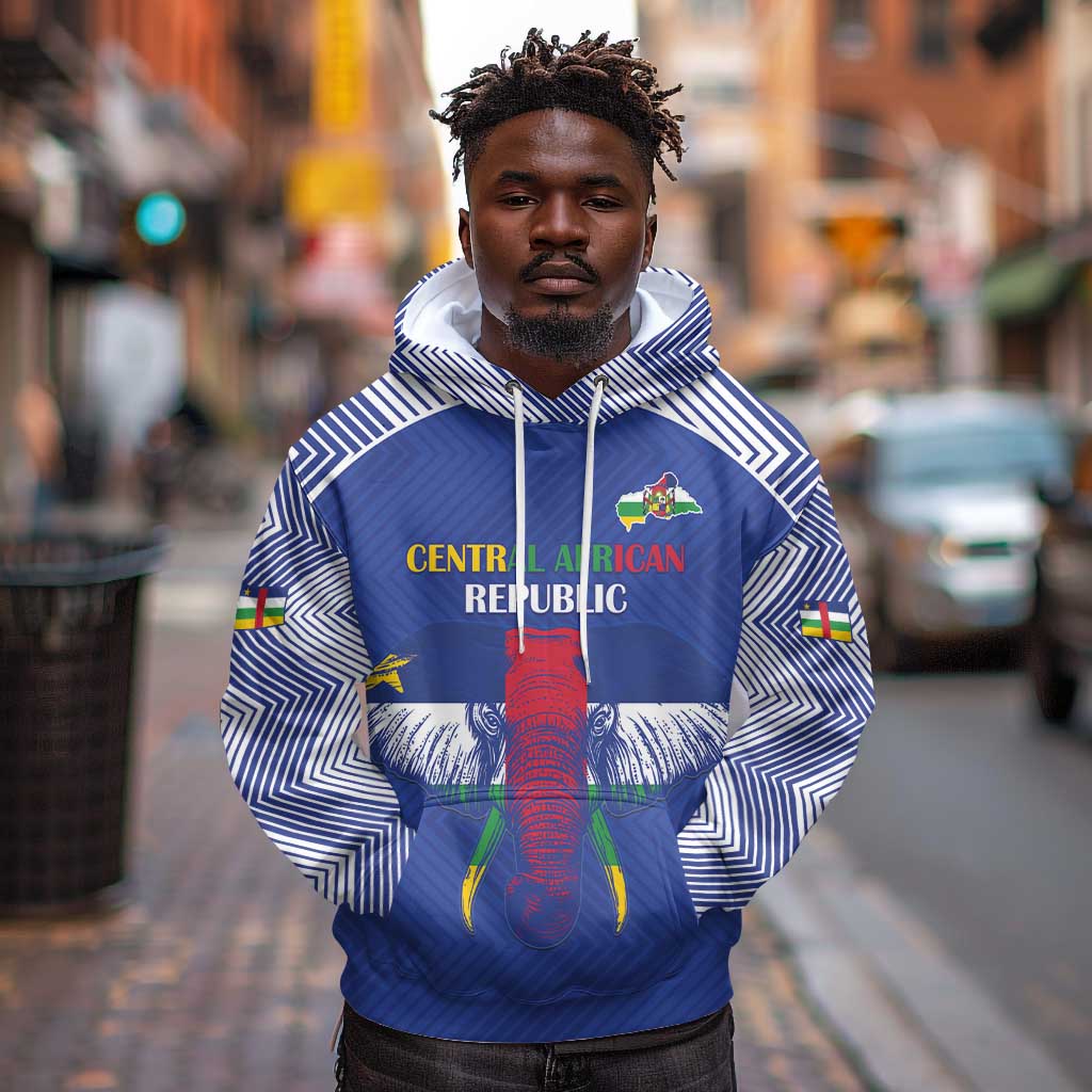 Afro Central African Republic Football Custom Hoodie Go Champions - African Pride