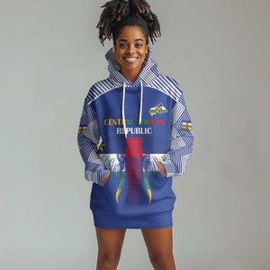 Afro Central African Republic Football Custom Hoodie Dress Go Champions - African Pride