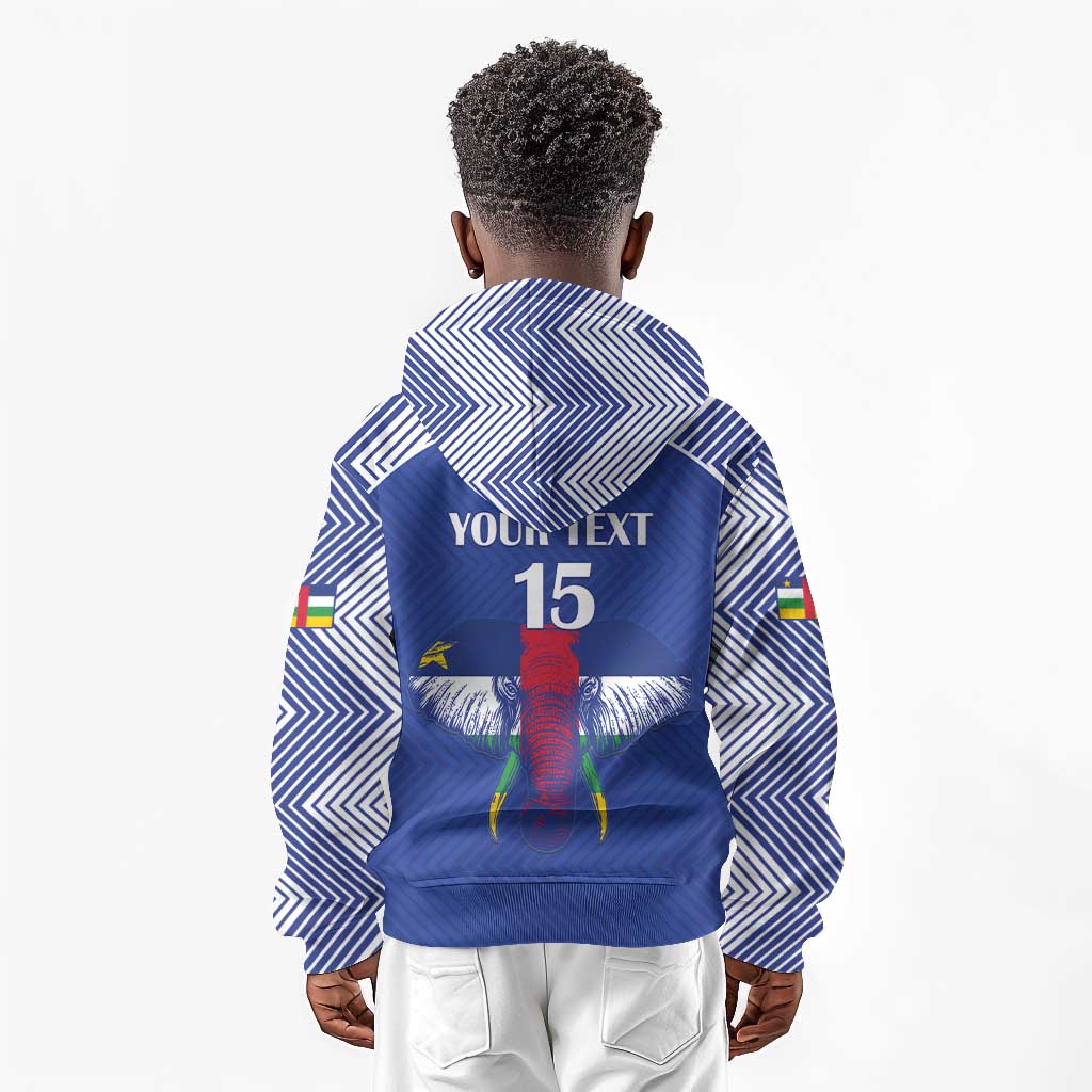 Afro Central African Republic Football Custom Kid Hoodie Go Champions - African Pride