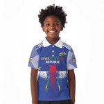 Afro Central African Republic Football Custom Kid Polo Shirt Go Champions - African Pride