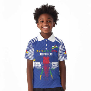 Afro Central African Republic Football Custom Kid Polo Shirt Go Champions - African Pride