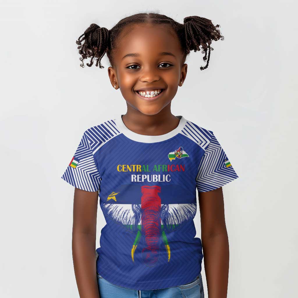 Afro Central African Republic Football Custom Kid T shirt Go Champions - African Pride