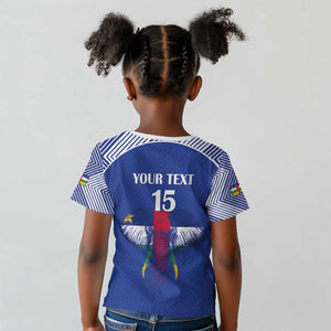 Afro Central African Republic Football Custom Kid T shirt Go Champions - African Pride