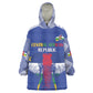 Afro Central African Republic Football Custom Kid Wearable Blanket Hoodie Go Champions - African Pride