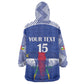 Afro Central African Republic Football Custom Kid Wearable Blanket Hoodie Go Champions - African Pride