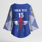 Custom Central African Republic Football Kimono Sleeve Blouse Go Champions