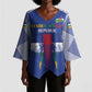 Custom Central African Republic Football Kimono Sleeve Blouse Go Champions
