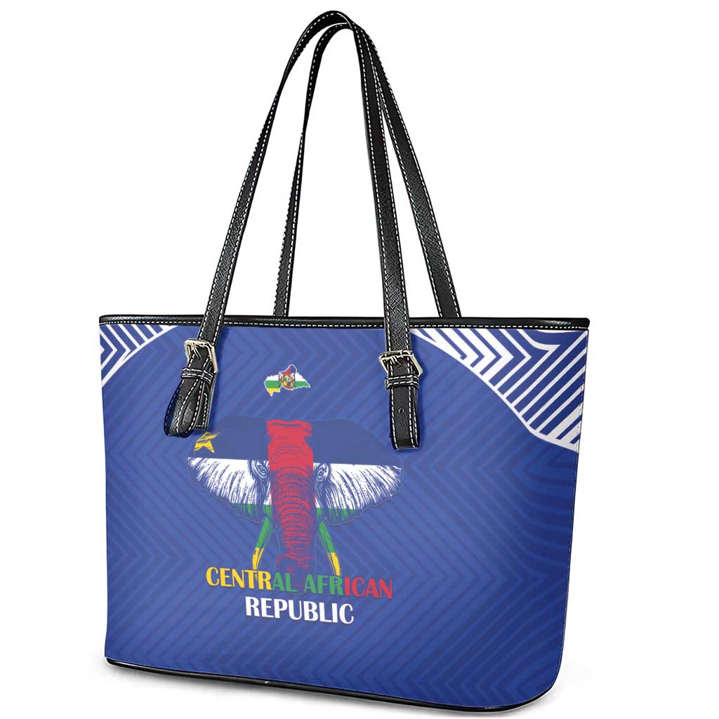 Afro Central African Republic Football Leather Tote Bag Go Champions - African Pride