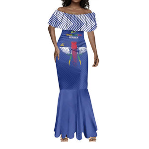 Afro Central African Republic Football Custom Mermaid Dress Go Champions - African Pride