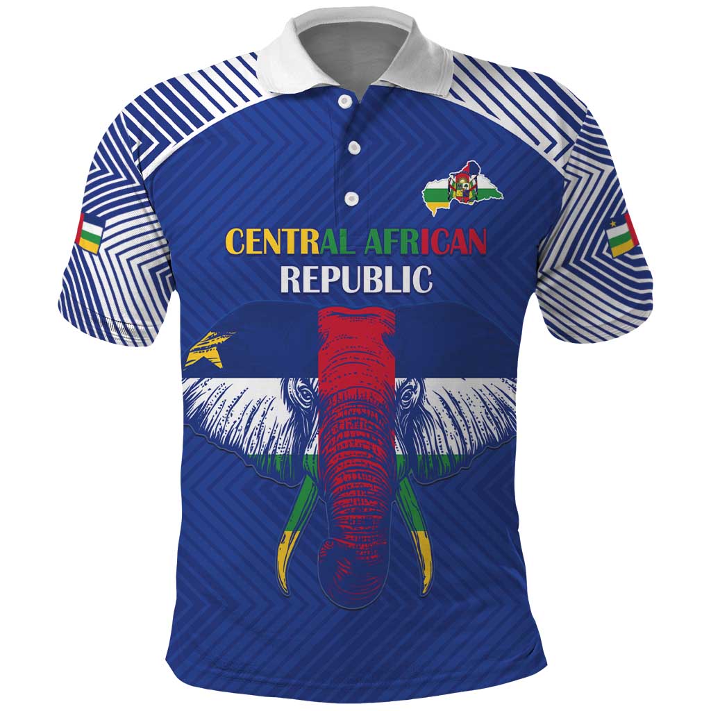 Afro Central African Republic Football Custom Polo Shirt Go Champions - African Pride
