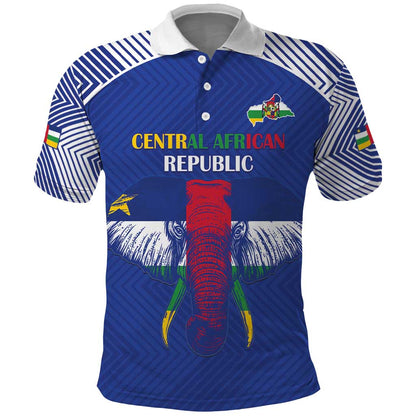 Afro Central African Republic Football Custom Polo Shirt Go Champions - African Pride