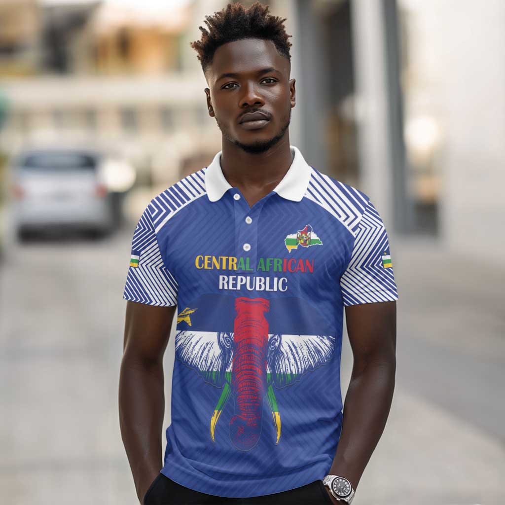 Afro Central African Republic Football Custom Polo Shirt Go Champions - African Pride