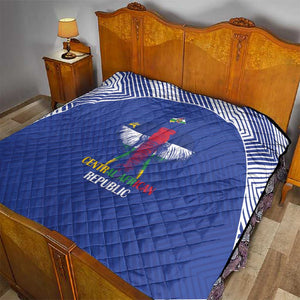 Afro Central African Republic Football Quilt Go Champions - African Pride