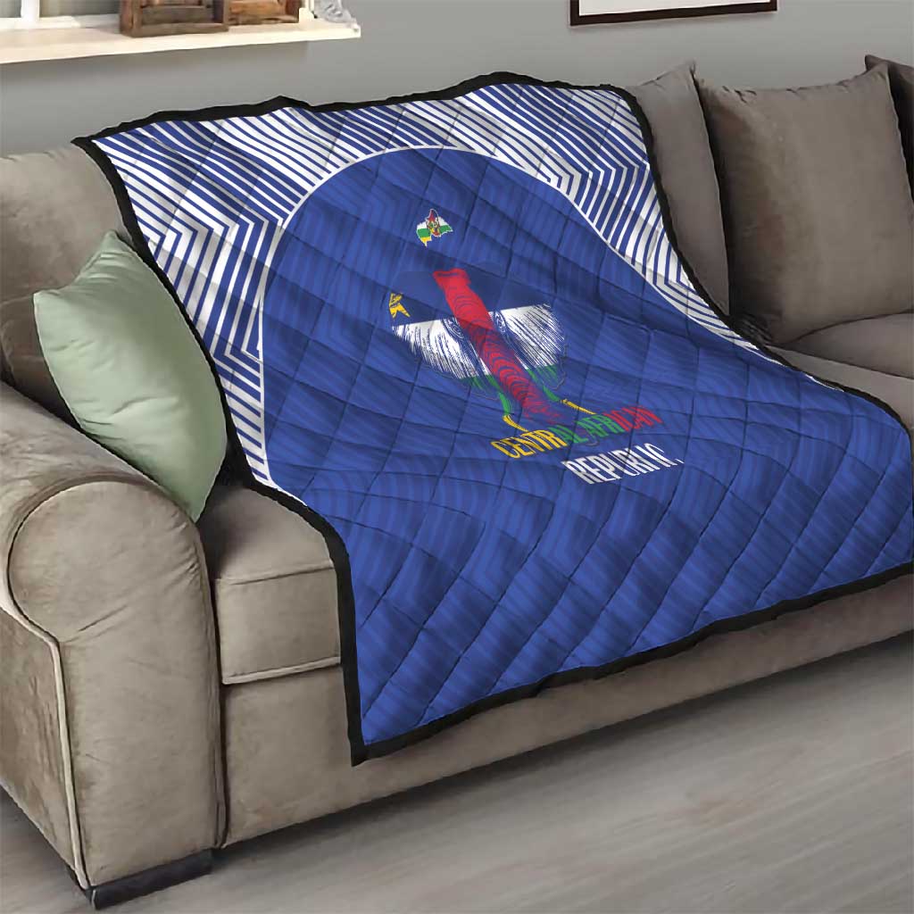 Afro Central African Republic Football Quilt Go Champions - African Pride