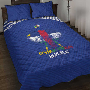 Afro Central African Republic Football Quilt Bed Set Go Champions - African Pride