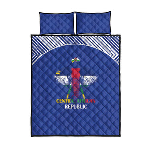 Afro Central African Republic Football Quilt Bed Set Go Champions - African Pride