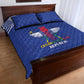 Afro Central African Republic Football Quilt Bed Set Go Champions - African Pride