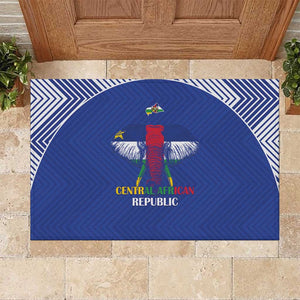 Afro Central African Republic Football Rubber Doormat Go Champions - African Pride