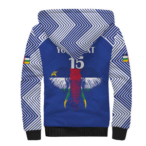 Afro Central African Republic Football Custom Sherpa Hoodie Go Champions - African Pride