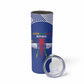 Afro Central African Republic Football Custom Skinny Tumbler Go Champions - African Pride
