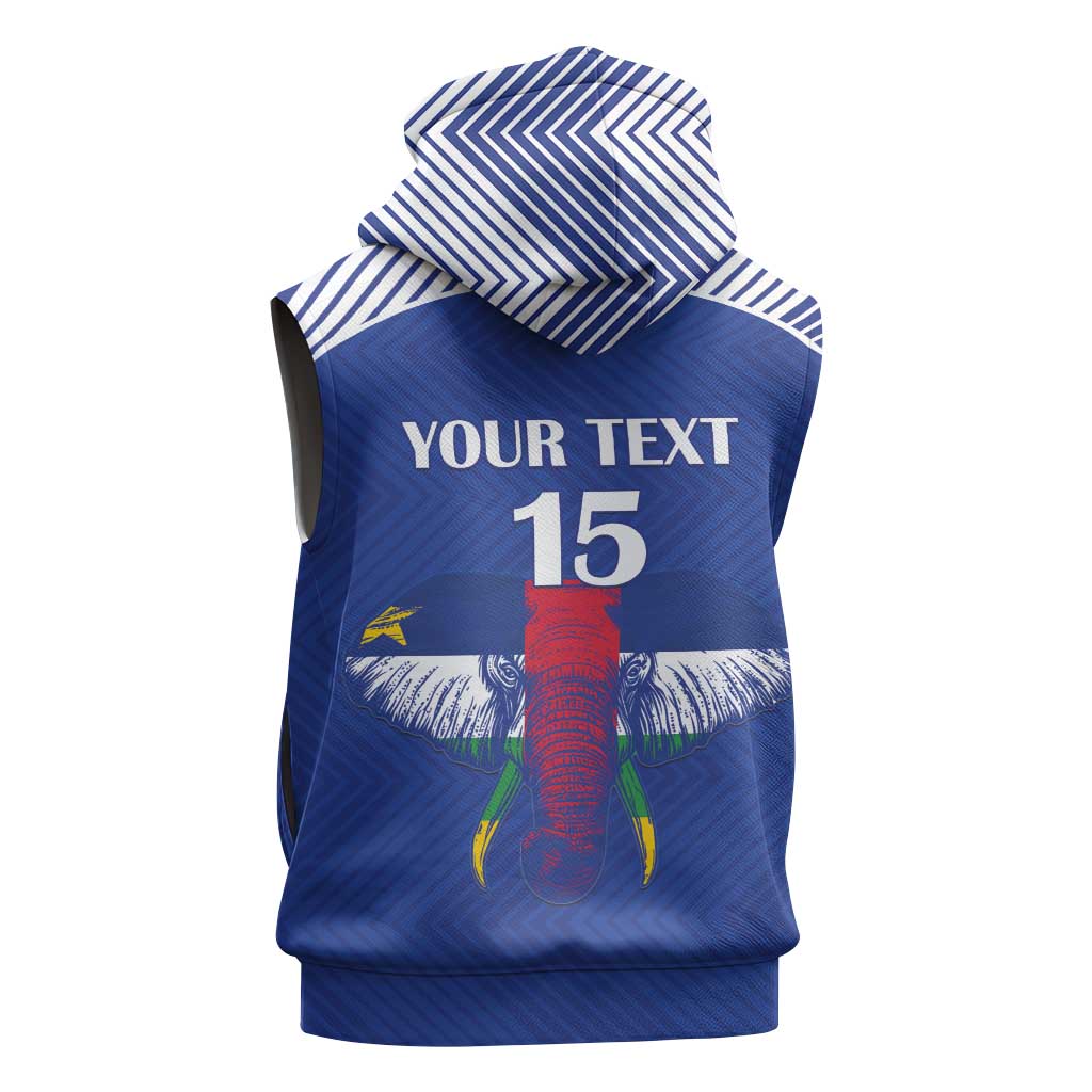Afro Central African Republic Football Custom Sleeveless Hoodie Go Champions - African Pride