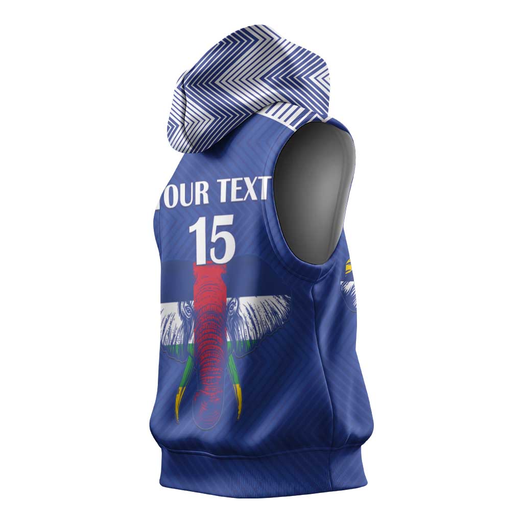 Afro Central African Republic Football Custom Sleeveless Hoodie Go Champions - African Pride